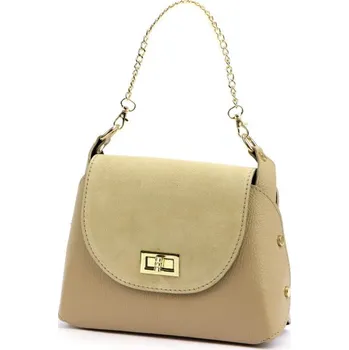 Kabelka Kožená kabelka Luka 25-050 DOLLARO - tmavě béžová