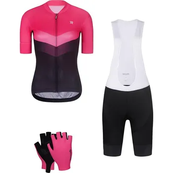 cyklistický dres RIVANELLE Cyklistický mega set - ARROW II - růžová/černá