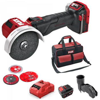 úhlová bruska FLEX LBE 76 12-EC Set, Aku úhlová minibruska 12 V, LBE 76 12-EC Set