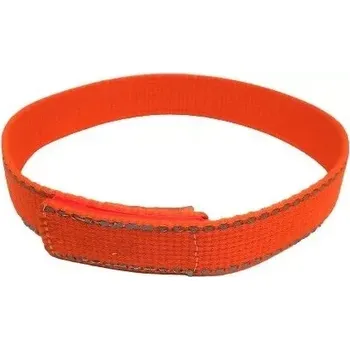 Obojek pro psa Reflexní obojek na suchý zip - délka 30 cm (Oranžový obojek)