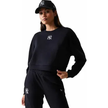 Dámská mikina Dámská mikina přes hlavu New Era MLB LE MIDI CROP CREW NEW YORK YANKEES W černá 60684411 - XS | UK 7,5 | US 10
