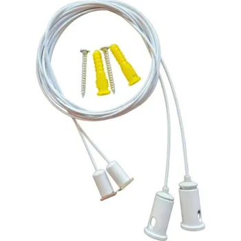 LED lišta Závěsná lanka 2ks pro profil lišta Z3 bílý - LED Solution - LP411W-CLIP - LP411W-CLIP