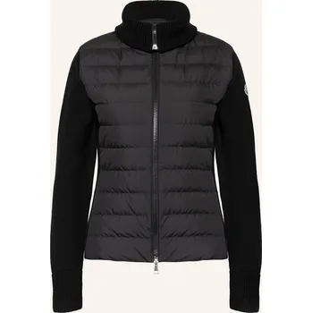 Moncler Dámská Péřová Bunda Ze Směsi Materiálů, černá, 40