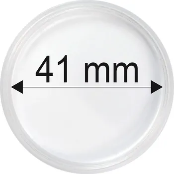 Plastové kapsle na mince o průměru 41 mm - 10 ks