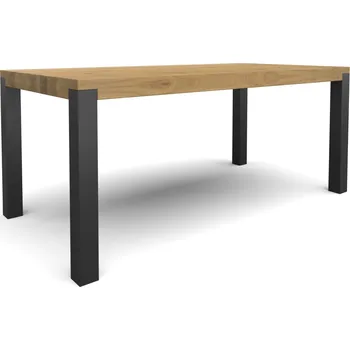 Jídelní stůl Jídelní stůl Hvízdák - designový nábytek z dubu a kovu velikost stolu (D x Š): 120 x 75 (cm)