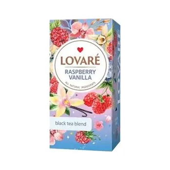 Čaj Lovaré Raspberry Vanilla 48g (24 sáčků, černý čaj)