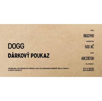 Dárkový potravinový koš DOGG Dárkový poukaz pro psa 500 Kč