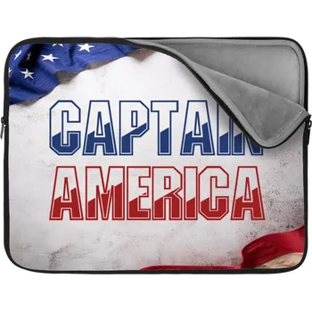 pouzdro na notebook Sablio Obal na notebook Kapitán Amerika Vlajka - 13"