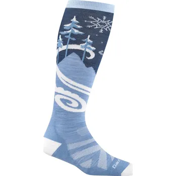 Pánské ponožky Dámské podkolenky Darn Tough Swirlwind Otc Velikost ponožek: 38-40,5 / Barva: černá