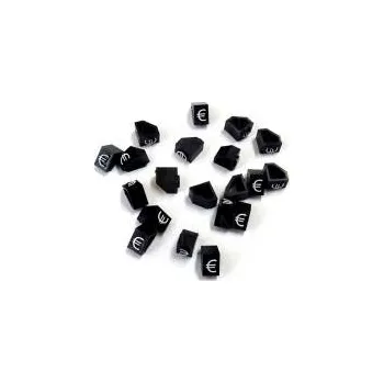 Dárková visačka Cenovky Q 2D, 4 x 6 mm, náhradní znak "€", bílý prolis, 20 ks