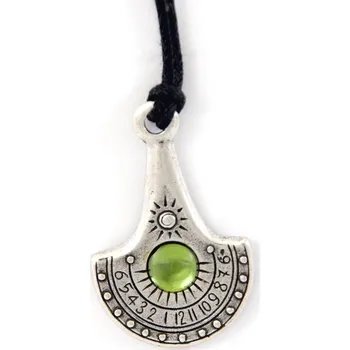 Hodiny Náhrdelník a sluneční hodiny Nil - zelený kámen