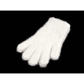 Rukavice Dámské / dívčí pletené rukavice - 1 krémová nejsvět.