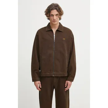 Bavlněná bunda No Problemo Nayoko hnědá barva, přechodná, oversize, NP7020304, M, 88X