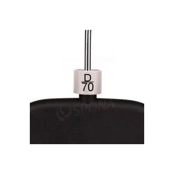 Ramínko Minireitery podprsenkové, značení "D/70", šedá barva, černý potisk, 25ks