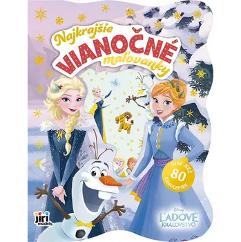 Bystrá hlava Najkrajšie vianočné maľovanky so samolepkami Ľadové kráľovstvo