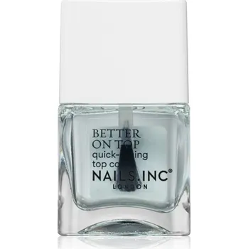 Lak na nehty Nails Inc. Better on Top vrchní ochranný lak na nehty s leskem 14 ml