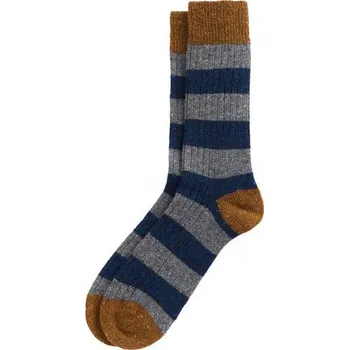 Barbour Houghton Stripe Socks — AsphaLight/Navy