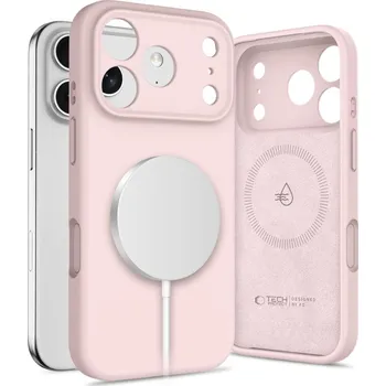Pouzdro na mobilní telefon KRYT TECH-PROTECT SILICONE MAGSAFE IPHONE 17 PRO PINK PEARL