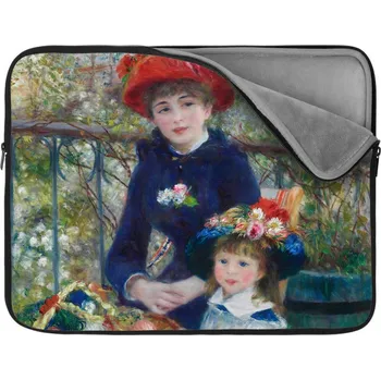 pouzdro na notebook Sablio Obal na notebook Dvě sestry (Na Terase) - Pierre-Auguste Renoir - 17"