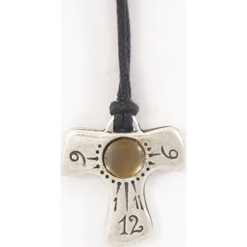 Hodiny Náhrdelník a sluneční hodiny Tau - zlatý kámen