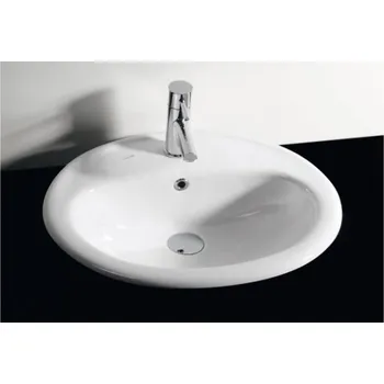 SAPHO CONTOUR TP220 Keramické umyvadlo 55x46cm, zapuštěné