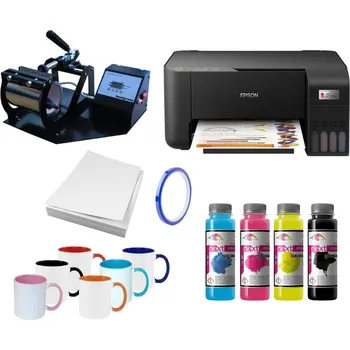 Tiskárna Sublimační sada na potisk hrnků Epson EcoTank L3210 A4 + inkoust J-Teck J-Next + sublimační papíry DELUX 120 A4 + sublimační lis na hrnky PRIME MP160 + hrnky sublimace termotransfer