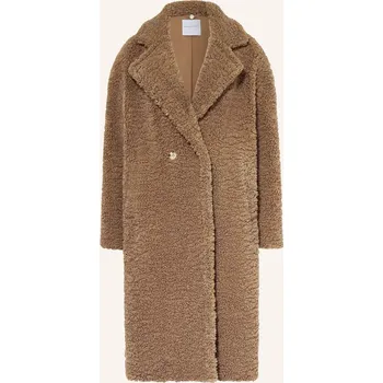 Dámský kabát Rino & Pelle Dámský Plyšový Kabát, černošedá, 40