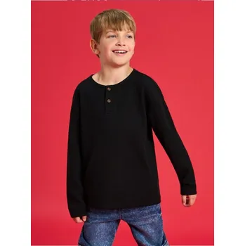 Sinsay - Tričko s dlouhými rukávy - černá - 912GE-99X - 912GE-99X-110