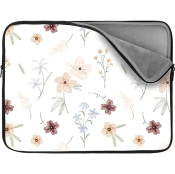 pouzdro na notebook Sablio Obal na notebook Romantické květy - 17"