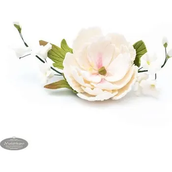 Jedlá dekorace na dort K-Decor Pivoňka velká