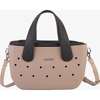 Kabelka Dámské kabelky COQUI AVA Beige/Black Amulet Ready one size