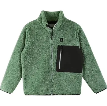 Chlapecká mikina Dětská fleecová mikina Reima Turilas zelená barva, hladká, 5200364A 5200364A.9BYA 97X, vel. 146