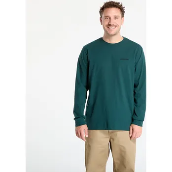 Pánské tričko Tričko Patagonia M's L/S P-6 Logo Responsibili-Tee Cascade Green M