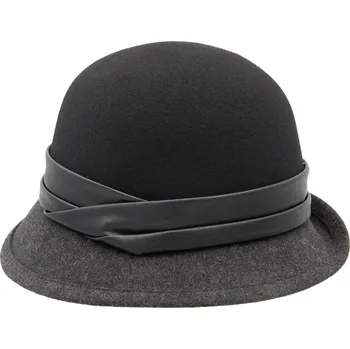Klobouk Mayser Dámský černý Cloche klobouk - Nanni Velikost: 55 cm (S)