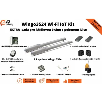 Wingo3524 Wi-Fi IoT Kit - EXTRA sada pro křídlovou bránu s pohonem Nice