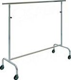 Štendr/stojan na šaty 1001CB, výška 135-208cm,šířka 100-160cm,kovová kolečka