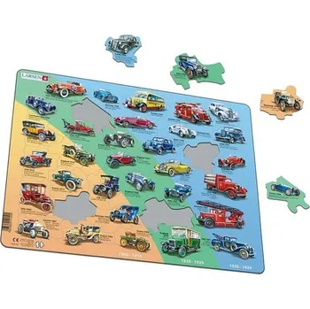 Puzzle Puzzle MAXI - Historická auta - VETERÁNI/42 dílků