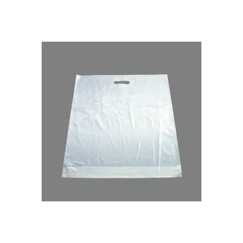 Nákupní taška Igelitová taška LDPE, 55 x 60+5 cm, bílá s recyklátem, 1 ks