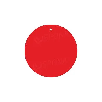 Dárková visačka Papírové visačky DREAMER průměr 80 mm, červené, 80 ks