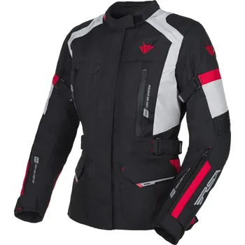 Moto bunda Dámská bunda na motocykl RSA EXO 2 černo-šedo-červená M