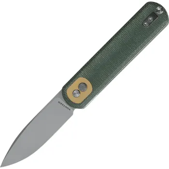 kapesní nůž Vosteed Corgi 14C28N Stonewash Zelená Micarta CG3SVM3