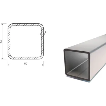 Stavební profil Pozinkovaný jekl 50x50x2