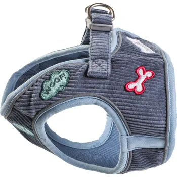 Postroj pro psa Doodlebone Postroj pro malé psy a štěňata Snappy Blue Cord Velikost: 1