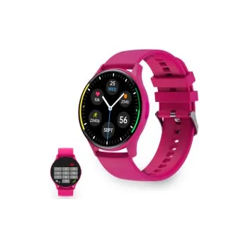 Chytré hodinky Ksix Core chytré hodinky, AMOLED 1,43", IP67 fosforově růžová