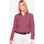 INESIS Dámské golfové polo s dlouhým rukávem MW500 M FIALOVÁ