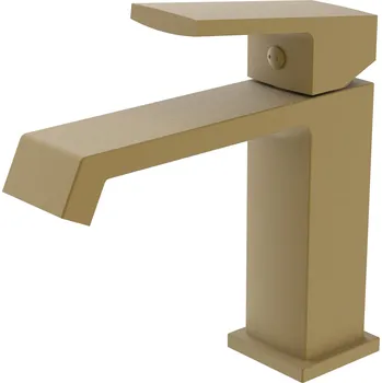 Vodovodní baterie Umyvadlová baterie MIXXUS PREMIUM GAUDI 001 BRUSHED GOLD, zlatá
