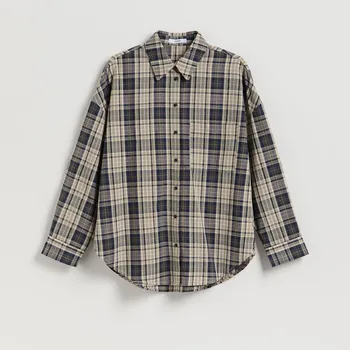 Pánská košile Reserved - Kostkovaná košile - světle modrá - 249GC-50X - 249GC-50X-XL