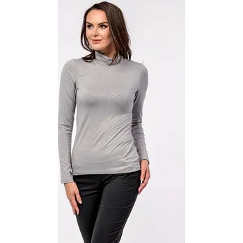 Dámský svetr Viskózový šedý dámský rolák s dlouhými rukávy 56 velikost XL