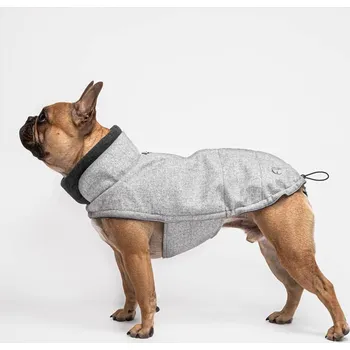 Obleček pro psa Cloud7 Kabát pro buldočky Brooklyn Flannel Grey Velikost: 4