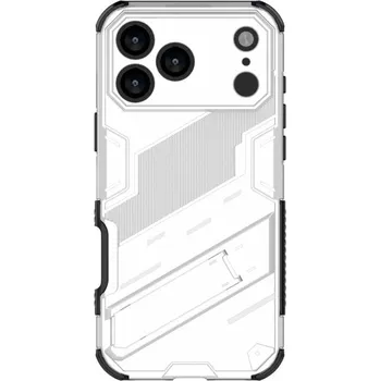 Pouzdro na mobilní telefon Odolný ochranný kryt se stojánkem pro iPhone 17 Pro Max - bílý